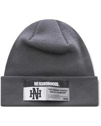 Neighborhood - Label Detail Beanie - Lyst