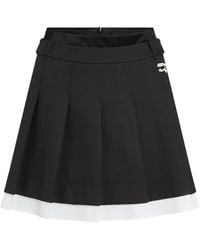 Karl Lagerfeld - Ikon Pleated Mini Skirt - Lyst