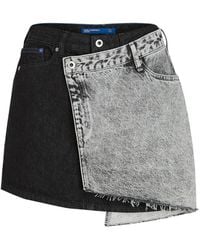 KARL LAGERFELD - Denim Mini Skirt - Lyst