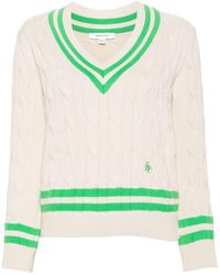 Sporty & Rich - Cable-knit Cotton Jumper - Lyst
