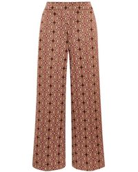 Maliparmi - Pantalon En Jacquard À Coupe Évasée - Lyst