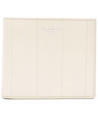 Saint Laurent - Textured Bi-fold Leather Wallet - Lyst