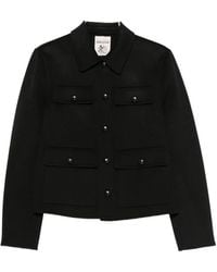 Semicouture - Button-Up Wool Jacket - Lyst
