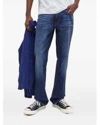 G-Star - Logo-Patch Straight-Leg Jeans - Lyst