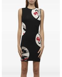 McQueen - Floral-Print Sleeveless Mini Dress - Lyst