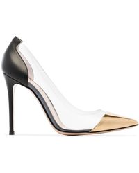 Gianvito Rossi Zapatos de tacón 105mm con panel transparente - Multicolor