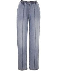 Fabiana Filippi - Elasticated Straight-Leg Jeans - Lyst