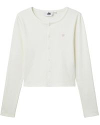 Chocoolate - Button Ribbed Cardigan - Lyst