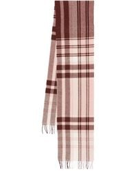 Marc O' Polo - Check-Pattern Fringe-Edges Scarf - Lyst
