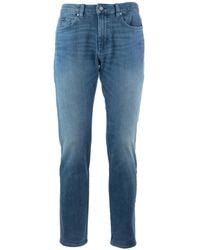 BOSS - Washed-Effect Jeans - Lyst