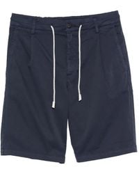 Eleventy - Drawstring Pleated-Front Shorts - Lyst