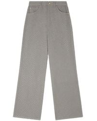 Sandro - Rhinestone-Embellished Jeans - Lyst
