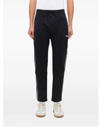 KENZO - Logo Print Cotton Blend Sweat Pants - Lyst