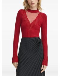 Guess - Geribbelde Trui Verfraaid Met Kristallen - Lyst