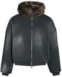 Picante - Fur Hooded Zip Jacket - Lyst