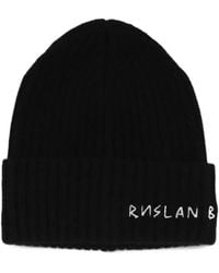 Ruslan Baginskiy - Bonnet Côtelé À Logo Brodé - Lyst