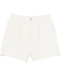 Moncler - Logo-Patch Drawstring Shorts - Lyst