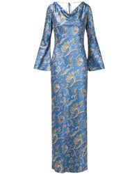 Veronica Beard - Ember Bell Sleeve Floral Maxi Dress - Lyst
