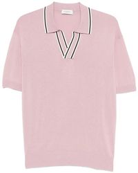 Paolo Pecora - V-Neck Striped T-Shirt - Lyst