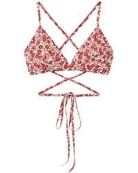 Isabel Marant - Solange Floral-Print Bikini Top - Lyst