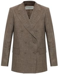 Officine Generale - Double-Breasted Blazer - Lyst