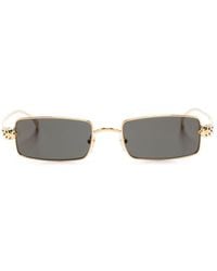 Cartier - Panthère Square-frame Sunglasses - Lyst