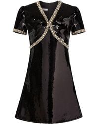 Nina Ricci - Sequin-Design Mini Dress - Lyst