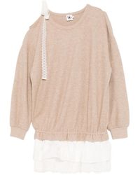 B+ AB - Vestido De Punto Con Manga Larga - Lyst