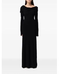 ELEH - Off-Shoulder Draped Maxi Dress - Lyst