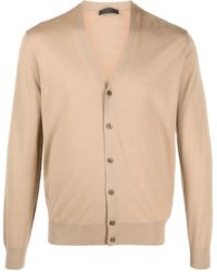 Prada - Buttoned Wool Cardigan - Lyst