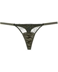 Fleur Of England - Ingrid Silk Thong - Lyst