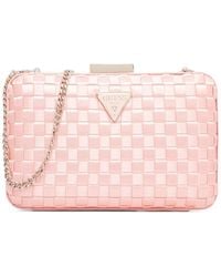 Guess - Logo-Plaque Clutch Bag - Lyst