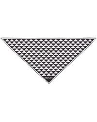 Prada - Foulard Con Stampa Geometrica - Lyst