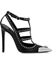 Philipp Plein - 120Mm Stud-Embellished Leather Sandals - Lyst