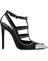 Philipp Plein - Sandales En Cuir À Détails De Clous 120 Mm - Lyst
