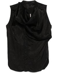 Rick Owens - Draped Sleeveless Top - Lyst