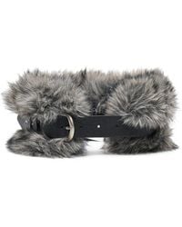 ANDERSSON BELL - Belted Faux-Fur Muffler - Lyst