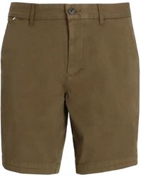 BOSS - Tailored Chino Shorts - Lyst
