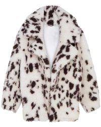 Stella McCartney - Animal-Print Faux-Fur Coat - Lyst