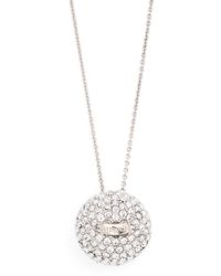 Versace - Crystal-sphere Medusa Necklace - Lyst