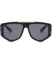 Philipp Plein - Rectangular Logo-Plaque Sunglasses - Lyst