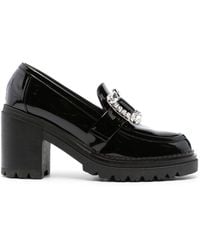 Sergio Rossi - Prince Leren Loafers - Lyst