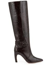 Malone Souliers - Raven Snake-Effect Leather Boots - Lyst