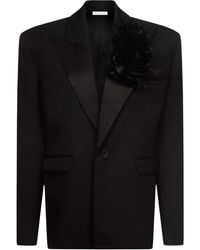 Area - Flower Corsage Oversized Blazer - Lyst