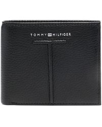 Tommy Hilfiger Portemonnaie mit Logo-Prägung - Schwarz