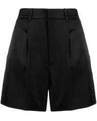 Ralph Lauren - Logo-Embroidered Satin Shorts - Lyst