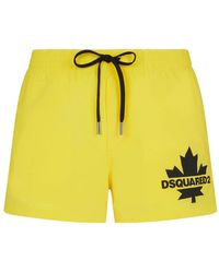 DSquared² - Short De Bain À Logo Imprimé - Lyst