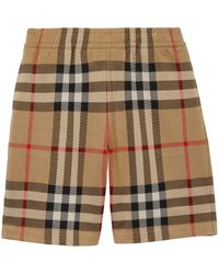 Burberry - Vintage Check-pattern Jacquard Shorts - Lyst
