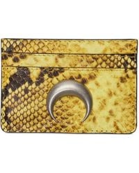 Marine Serre - Python Leather-Effect Moon Logo Card Holder - Lyst