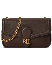 Ralph Lauren - Sac Porté Épaule Bradley À Plaque Logo Et Chaîne - Lyst